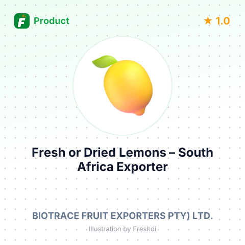 Fresh or Dried Lemons – summary card, no photo uploaded yet