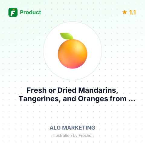 Fresh or Dried Mandarins, Tangerines, and Oranges – summary card, no photo uploaded yet