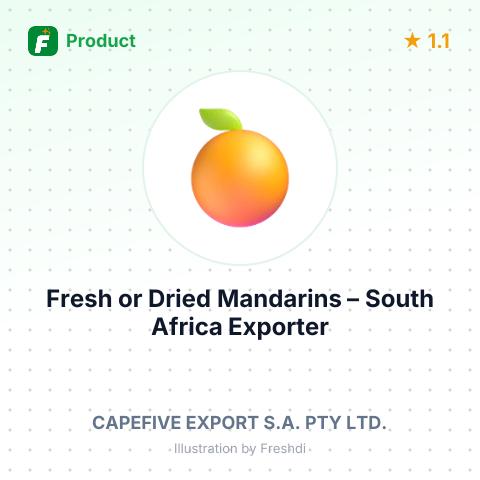Fresh or Dried Mandarins (including Tangerines and Satsumas) – summary card, no photo uploaded yet