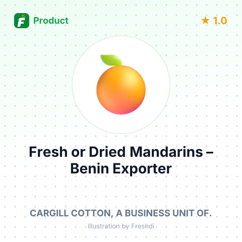 Fresh or Dried Mandarins – summary card, no photo uploaded yet