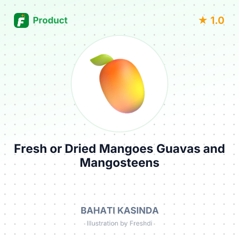 Fresh or Dried Mangoes, Guavas, and Mangosteens – summary card, no photo uploaded yet