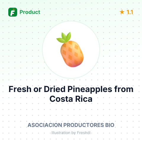 Fresh or Dried Pineapples – summary card, no photo uploaded yet