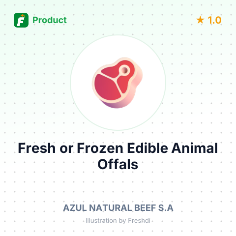 Fresh or Frozen Edible Animal Offals – summary card, no photo uploaded yet