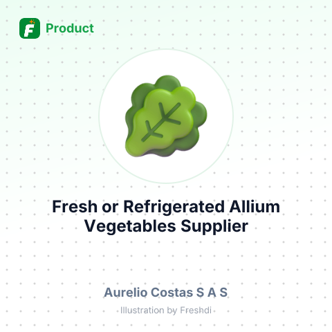 Fresh or Refrigerated Allium Vegetables – summary card, no photo uploaded yet