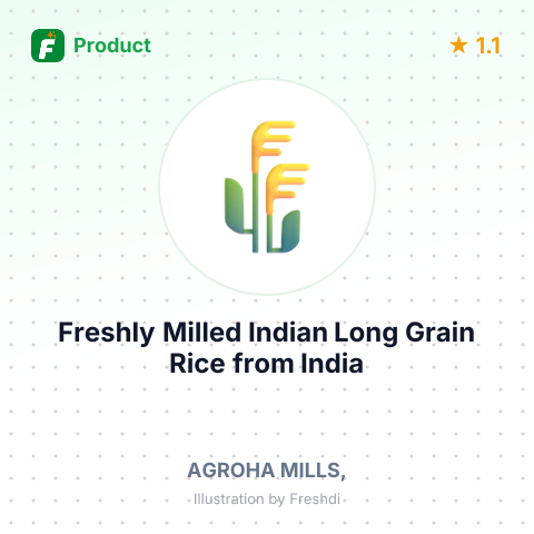 Freshly Milled Indian Long Grain Rice – summary card, no photo uploaded yet
