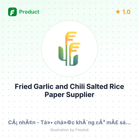Fried Garlic and Chili Salted Rice Paper – summary card, no photo uploaded yet