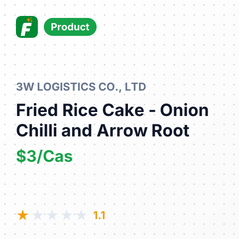 Fried Rice Cake - Onion Chilli and Arrow Root – summary card, no photo uploaded yet