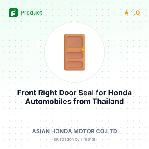 Front Right Door Seal for Honda Automobiles – summary card, no photo uploaded yet