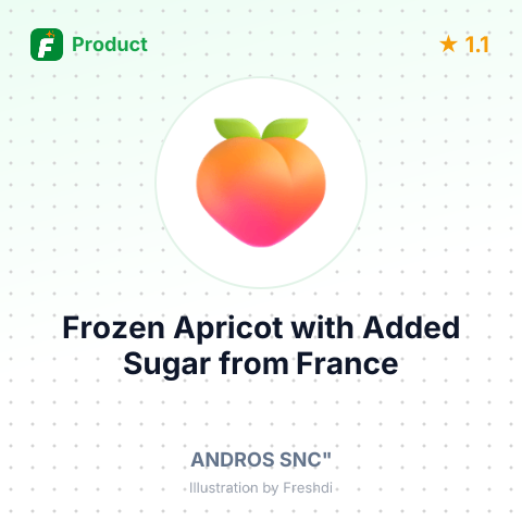 Frozen Apricot with Added Sugar – summary card, no photo uploaded yet