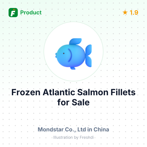 Frozen Atlantic Salmon Fillets – summary card, no photo uploaded yet