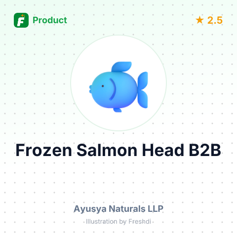 Frozen Atlantic Salmon Head – summary card, no photo uploaded yet
