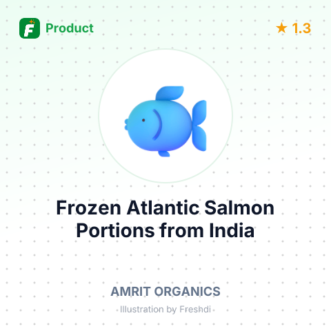 Frozen Atlantic Salmon Portions – summary card, no photo uploaded yet