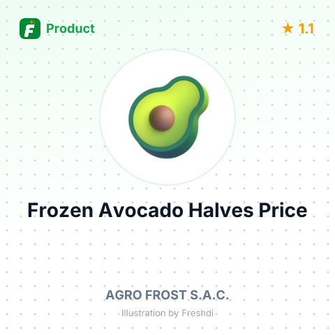 Frozen Avocado Halves and Dices – summary card, no photo uploaded yet