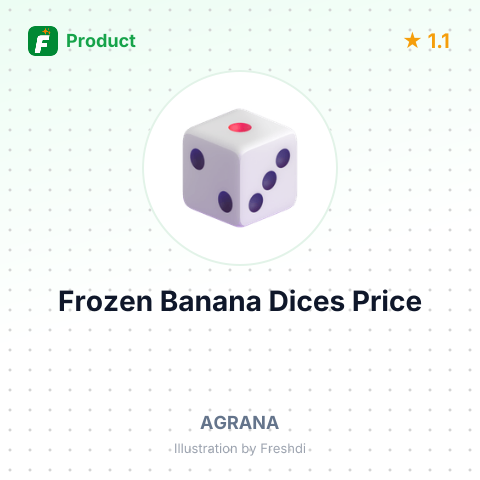Frozen Banana Dices and Papaya Dices with Enzyme – summary card, no photo uploaded yet