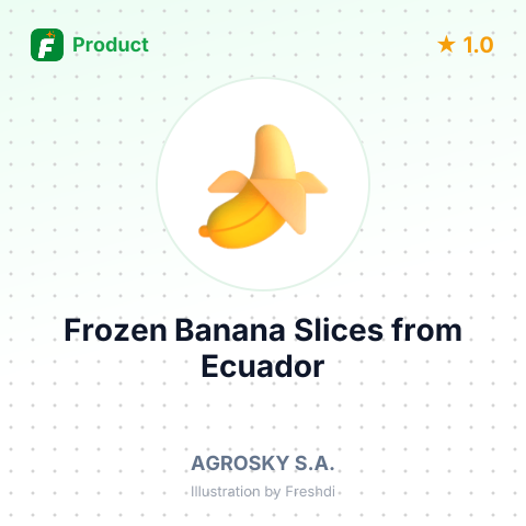 Frozen Banana Slices – summary card, no photo uploaded yet