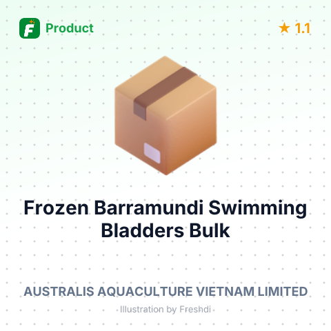 Frozen Barramundi Swimming Bladders – product summary card, no photo uploaded yet
