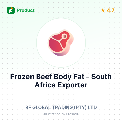 Frozen Beef Body Fat – summary card, no photo uploaded yet
