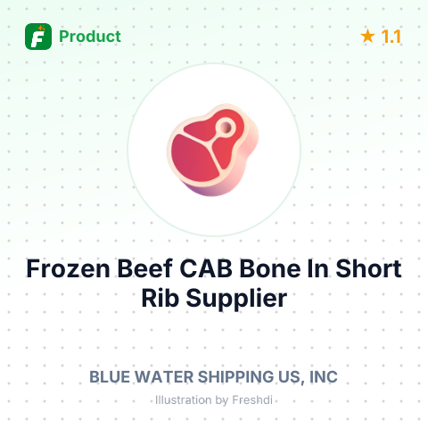 Frozen Beef CAB Bone In Short Rib – product summary card, no photo uploaded yet