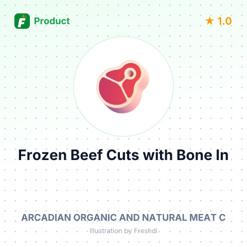 Frozen Beef Cuts with Bone In – summary card, no photo uploaded yet