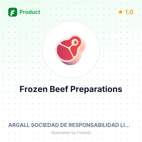 Frozen Beef Preparations – summary card, no photo uploaded yet
