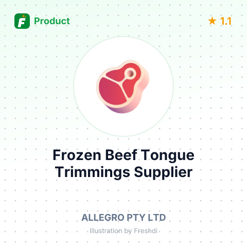 Frozen Beef Tongue Trimmings – summary card, no photo uploaded yet