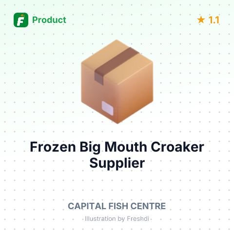 Frozen Big Mouth Croaker – product summary card, no photo uploaded yet