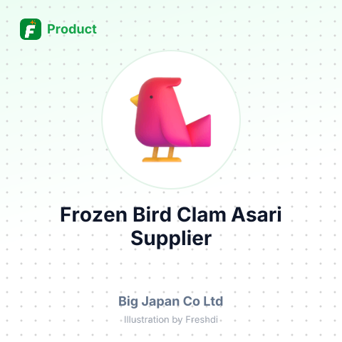 Frozen Bird Clam Asari – summary card, no photo uploaded yet