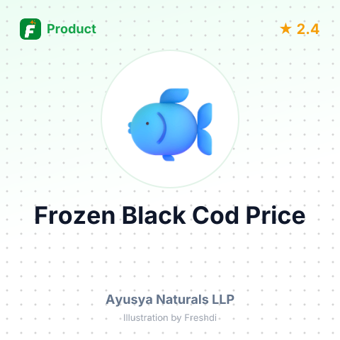 Frozen Black Cod – summary card, no photo uploaded yet