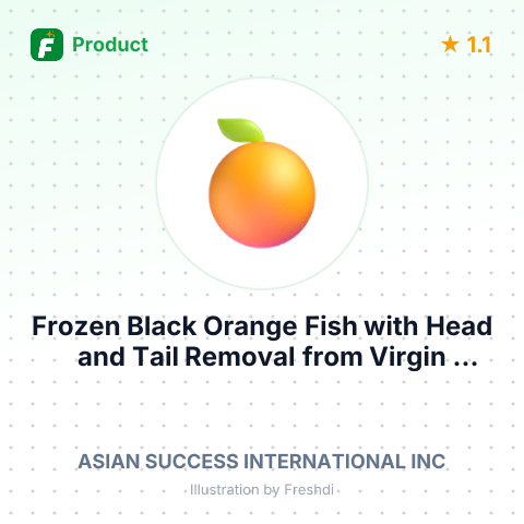 Frozen Black Orange Fish with Head and Tail Removal – summary card, no photo uploaded yet