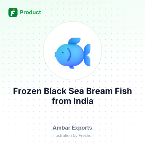 Frozen Black Sea Bream Fish – summary card, no photo uploaded yet