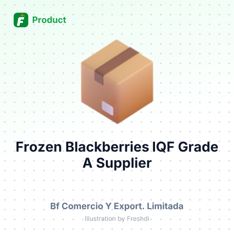 Frozen Blackberries IQF Grade A – summary card, no photo uploaded yet