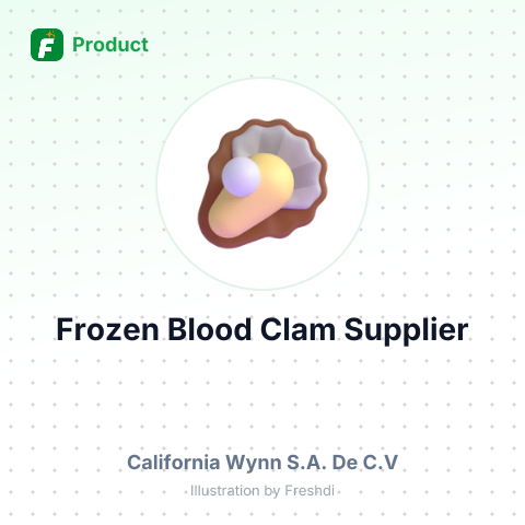 Frozen Blood Clam (Anadara spp.) – summary card, no photo uploaded yet