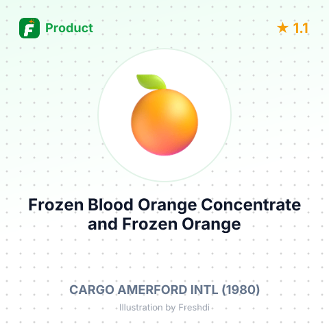 Frozen Blood Orange Concentrate and Frozen Orange Concentrate T-D41C – summary card, no photo uploaded yet