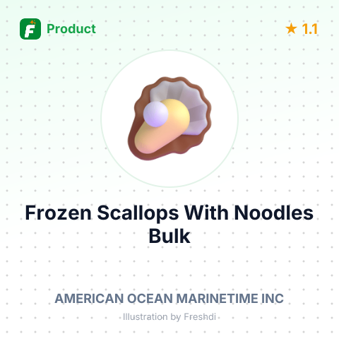Frozen Boiled Half Shell Scallops with Noodles – summary card, no photo uploaded yet
