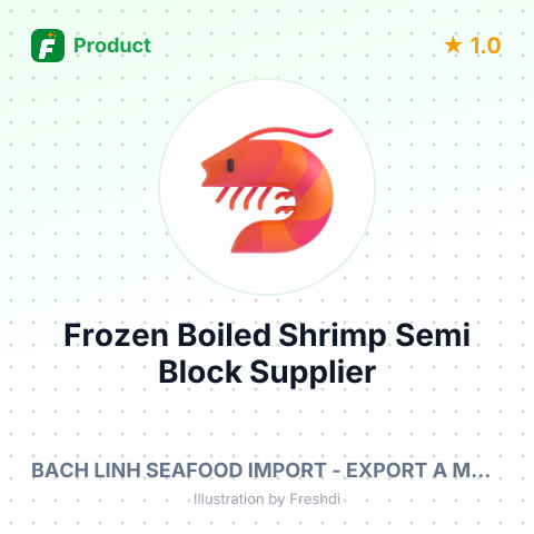 Frozen Boiled Shrimp Semi Block – summary card, no photo uploaded yet