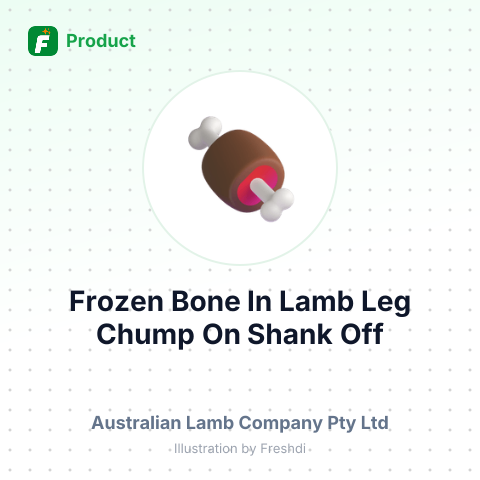 Frozen Bone In Lamb Leg Chump On Shank Off – summary card, no photo uploaded yet