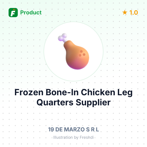 Frozen Bone-In Chicken Leg Quarters – summary card, no photo uploaded yet