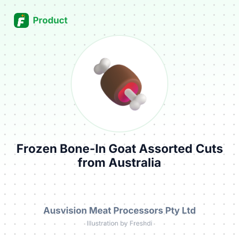 Frozen Bone-In Goat Assorted Cuts – summary card, no photo uploaded yet