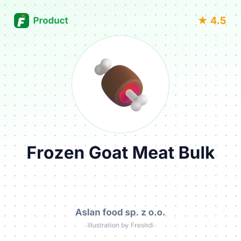 Frozen Bone-In Goat Meat – summary card, no photo uploaded yet