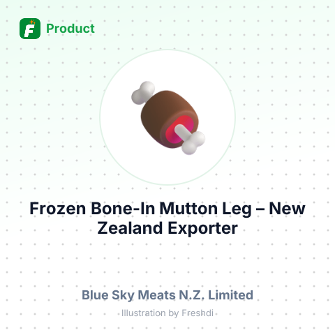 Frozen Bone-In Mutton Leg – summary card, no photo uploaded yet