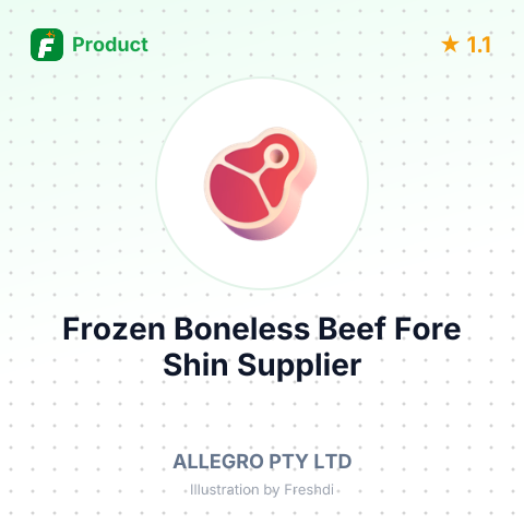 Frozen Boneless Beef Fore Shin – summary card, no photo uploaded yet