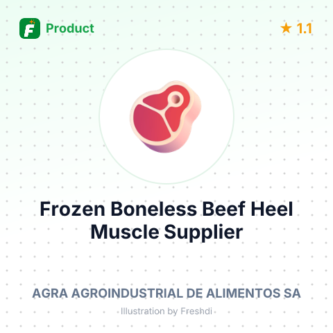 Frozen Boneless Beef Heel Muscle – summary card, no photo uploaded yet