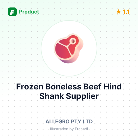Frozen Boneless Beef Hind Shank – summary card, no photo uploaded yet