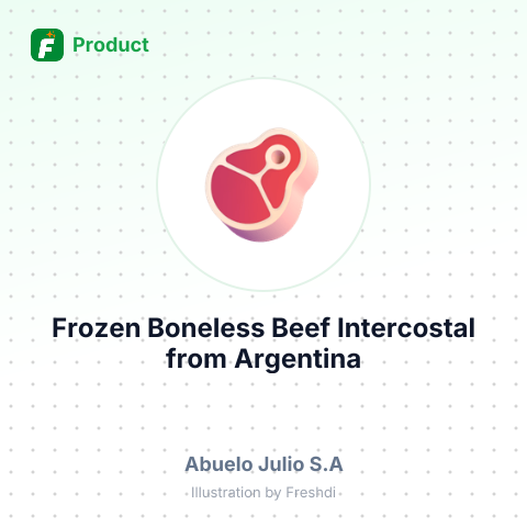 Frozen Boneless Beef Intercostal – summary card, no photo uploaded yet