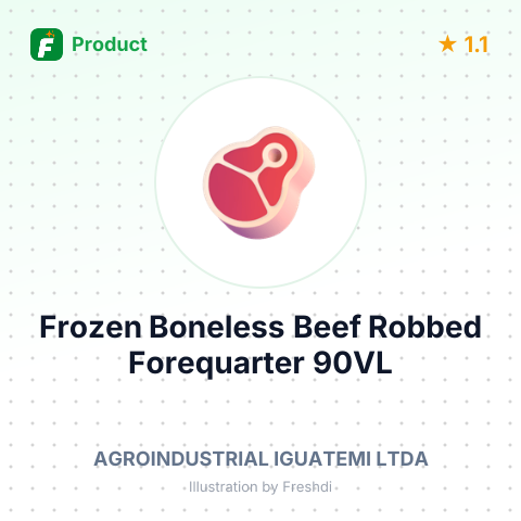 Frozen Boneless Beef Robbed Forequarter 90VL – summary card, no photo uploaded yet