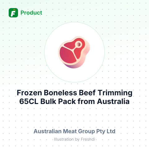 Frozen Boneless Beef Trimming 65CL Bulk Pack – summary card, no photo uploaded yet