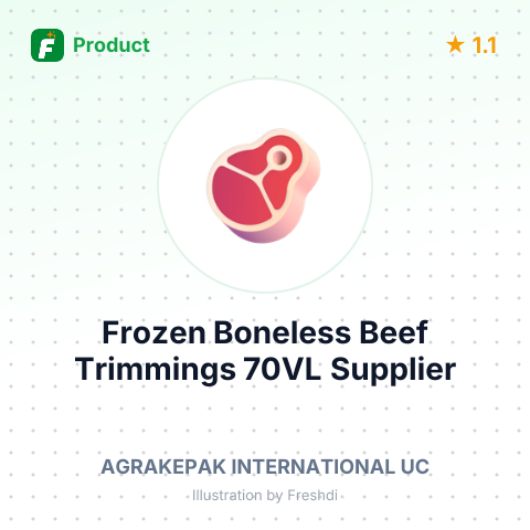 Frozen Boneless Beef Trimmings 70VL – summary card, no photo uploaded yet