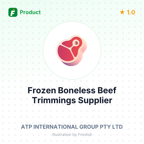 Frozen Boneless Beef Trimmings – summary card, no photo uploaded yet
