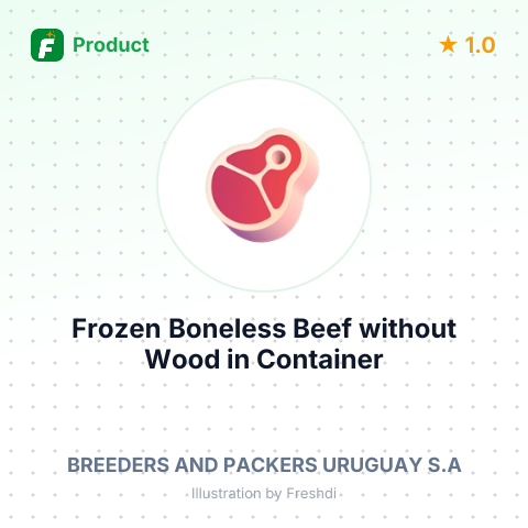 Frozen Boneless Beef without Wood in Container Package - Natural Organic – summary card, no photo uploaded yet