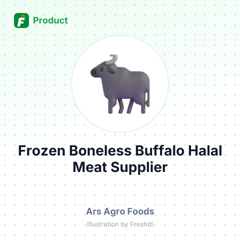 Frozen Boneless Buffalo Halal Meat – summary card, no photo uploaded yet